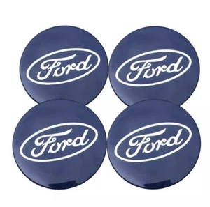 4 pcs Set For Ford Blue 54 mm Wheel Center Hub Cap Covers Rim Covers - Picture 1 of 4