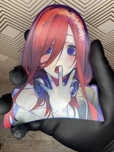 Quintessential Quintuplets Miku Nakano Waifu 3D Lenticular Motion Autoaufkleber - Bild 1 von 3