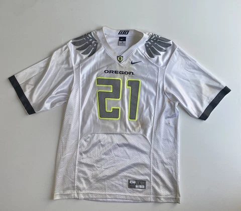 Oregon DUCKS Nike FOOTBALL JERSEY LaMichael JAMES #21 MEN'S Large NCAA White Cover