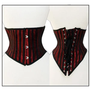 Taillen korsett corsage aus Brokat Schwarz Braun Größe 36~48 - Bild 1 von 4