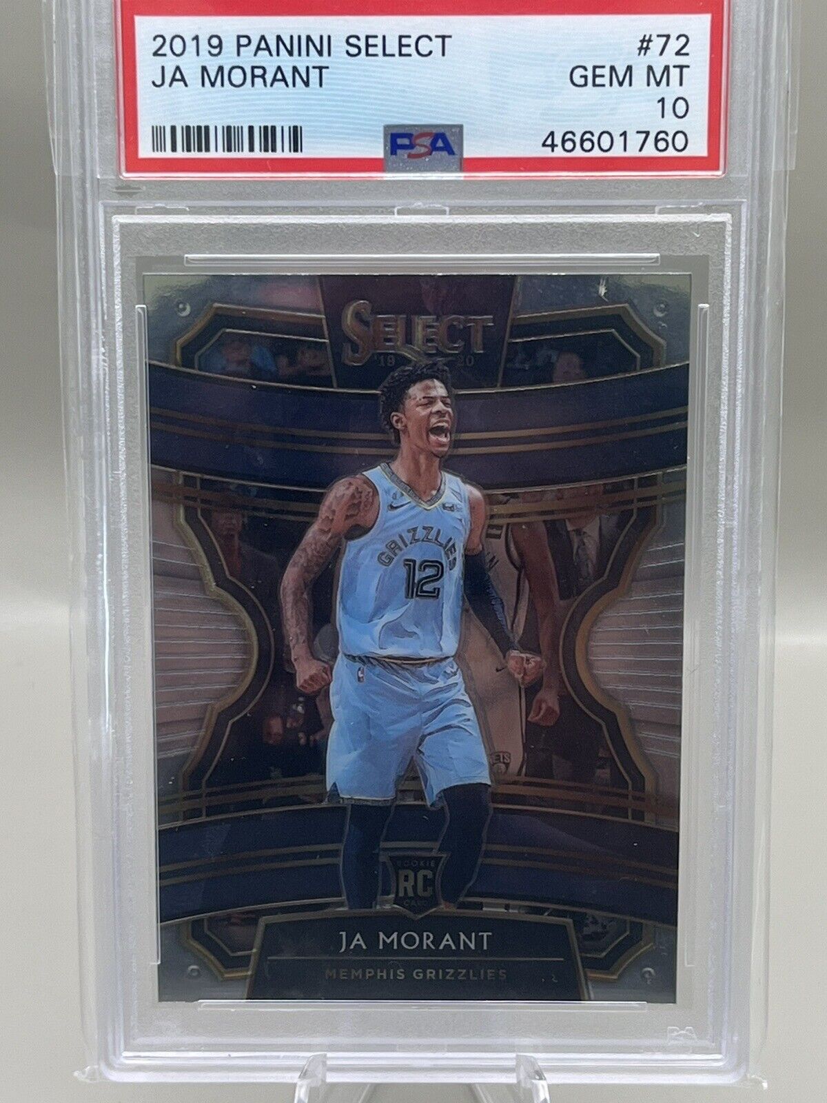 2019 Panini Select Ja Morant PSA 10 GEM MINT Rookie Concourse