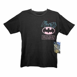 NEW! Batman Pastel T Shirt/ Youth (8) M Black Cotton Blend DC NWT -SEE SPECS - Picture 1 of 4