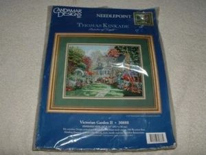 Thomas Kinkade Victorian Garden II 30888 Nadelspitzen-Set bedruckte Leinwand versiegelt - Bild 1 von 1