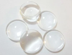 20 Glascabochons rund 10 mm klarGlascabochon Schmuckherstellung - Bild 1 von 1