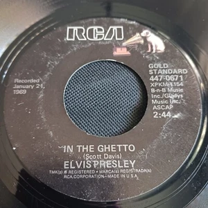Elvis Presley – In The Ghetto / Any Day Now (RCA 447-0671) - Imagen 1 de 2