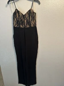 Superdown Bella   Lace Jumpsuit  Black Size S S123 - Picture 1 of 8