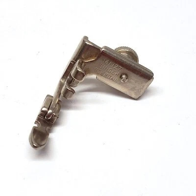 Vintage Genuine Singer Adjustable Zipper Cording Hinge Foot 161127 Great Britain - Image 1 of 4