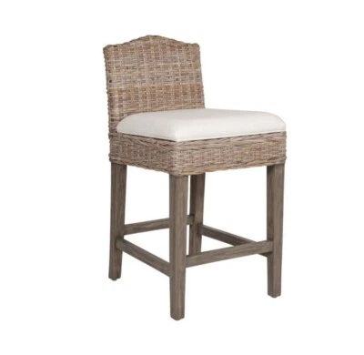 East at Main Nisha Rattan Counter Stool - Image 1 of 4