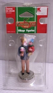 RETRO 2006 LEMAX "SHARING ICE-CREAM" POLYRESIN ACCESSORY - Picture 1 of 11