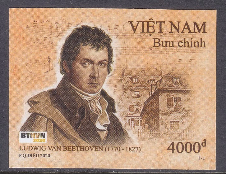 Vietnam 2020 perforado (1139) Ludwig van Beethoven Foto 1 de 1
