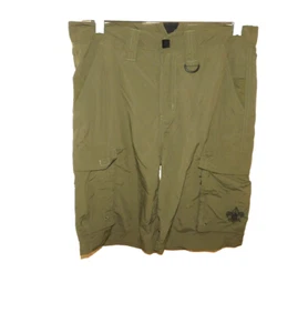 EUC Boy Scouts of Americal Youth Size L Green Nylon Cargo Shorts - Picture 1 of 5