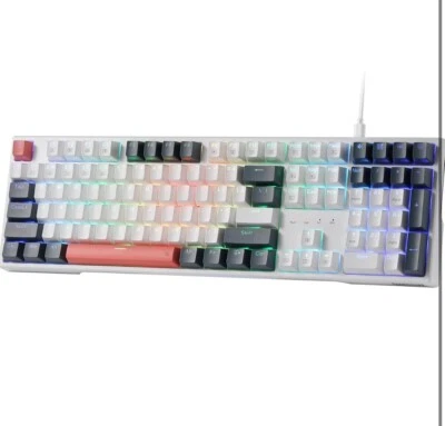Redragon K668 RGB Gaming Keyboard, 104 Keys + Extra 4 Hotkeys Wired Mechanical - Image 1 of 4