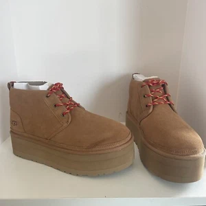 UGG Neumel Heritage Platform Chestnut Brown Women’s Size 11 Boots - Picture 1 of 12