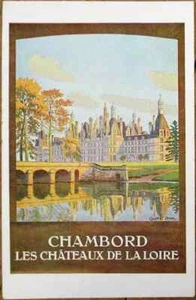 Chambord 1910 French Poster Art Railroad Advertising Postcard, Artist Signed - Picture 1 of 1