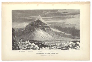 Antique Print The Shores of the Polar Sea North Pole Expedition Hayes 1867 - Picture 1 of 2