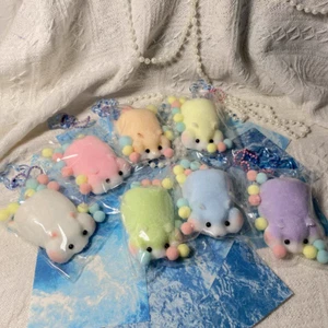 Soft Furry Laying Hamster Squishy Squeezable Anti Stress Anxiety Relief Toy Gift - Picture 1 of 7