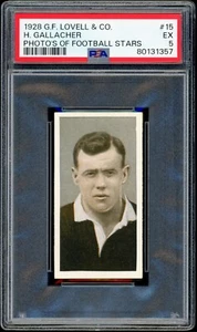 1928 HUGHIE GALLACHER G.F. LOVELL & CO. PHOTO'S OF FOOTBALL STARS #15 (PSA 5) - Picture 1 of 2