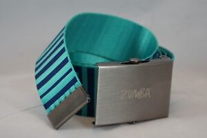 Zumba® Reversible Adjustable Belt Blue One Size Zumba Print On The Other 47"