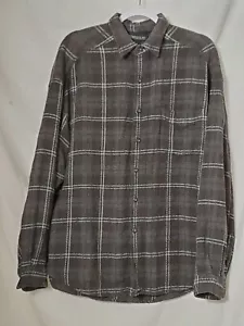 Structure Flannel Shirt Mens XL Plaid Long Sleeve Pocket Spread Collar Outdoor - Picture 1 of 7