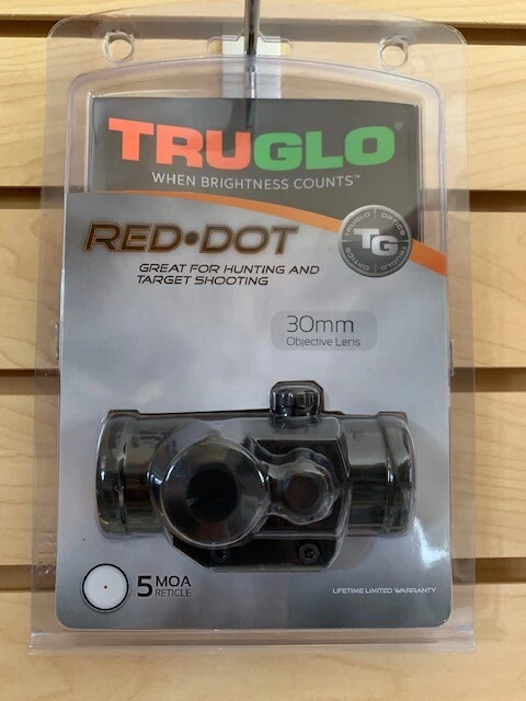 Nueva mira de punto rojo Truglo 30 mm ballesta escopeta rifle mira 5 MOA TG8030P Foto 1 de 1