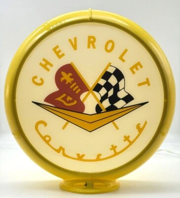 Chevrolet Corvette Gas Pump Globe - SHIPS FULLY ASSEMBLED - MADE IN THE USA!! - Image 1 of 4