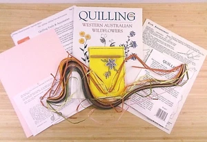 Rare Book "Quilling Western Australian Wildflowers" by Helen Walter + Equipment - Imagen 1 de 4