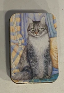 Katze Kätzchen Tabby Blechdose Metallbox Debby Cook @ Michael Woodward 4" x 275" - Bild 1 von 6
