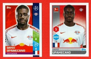 TOPPS CHAMPIONS LEAGUE+BUNDESLIGA 2017/18 - 2 pegatinas de novato #88-155 UPAMECANO - Imagen 1 de 2