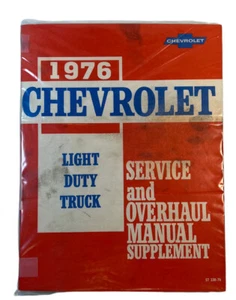 1976 Light Duty Truck Chevrolet Service/Overhaul Manual   10-30 Series - Picture 1 of 6