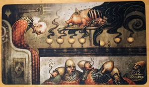 FEAST OF SUCCESSION - Seb McKinnon signed playmat - Rare Kickstarter MTG - Picture 1 of 1