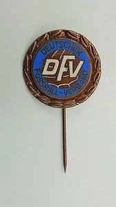 DDR Ehrennadel Abzeichen DFV Deutscher Fussballverband Bronze emailliert 1907 e - Picture 1 of 2