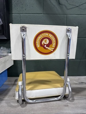 Silla de asiento plegable vintage años 70 WASHINGTON REDSKINS Stadium Foto 1 de 3