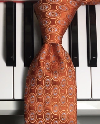 Ovais IKE BEHAR/Opulentos e Over the Top com moldura laranja com centros azuis pálidos - Imagem 1 de 4