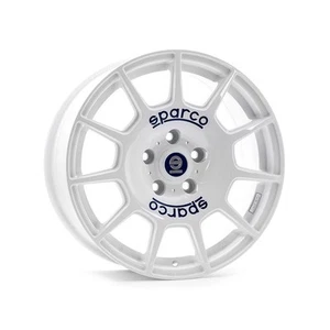 SPARCO Sparco Terra Alloy Wheel 16x7 ET42 4x100 White Blue Lettering 63.4mm CB - Picture 1 of 1