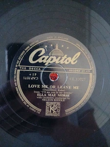 Ella Mae Morse - Love Me Or Leave Me / Blacksmith Blues Record CAPITOL - Picture 1 of 4