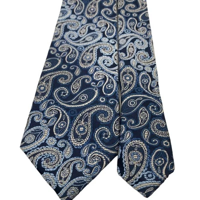 Corbata Joseph Abboud Paisley Multicolor Azul 100% Seda 61"L x 3"W Foto 1 de 4