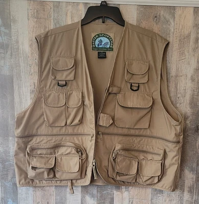 Master Sportsman Fishing Vest Size 2XL (XXL) Rugged Outdoor Gear *LOOKS UNWORN* - Image 1 of 4