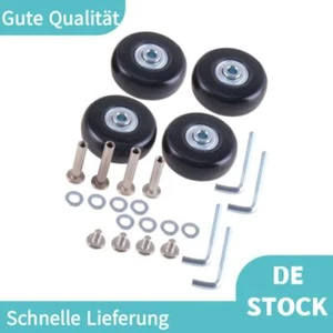 4 Stück Gepäck Koffer Ersatz Räder Achsen OD 50mm Reparatur Mute Gummi Rollen DE - Bild 1 von 7