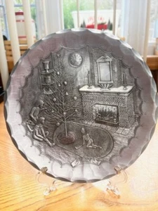 WENDELL AUGUST SCHMIEDE ALUMINIUM 1982 WEIHNACHTEN VON NATALE TELLER 7 3/4" RUND - Bild 1 von 12