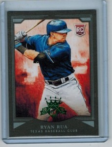 2015 DIAMOND KINGS RYAN RUA #178 ROOKIE FRAMED EMERALD (GREEN) 2/5 TEXAS RANGERS