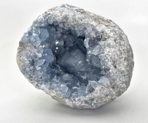 7,48 Zoll schöne CELESTITE GEODE CELESTINE 13,80 Pfund - Madagaskar P347 - Bild 1 von 5