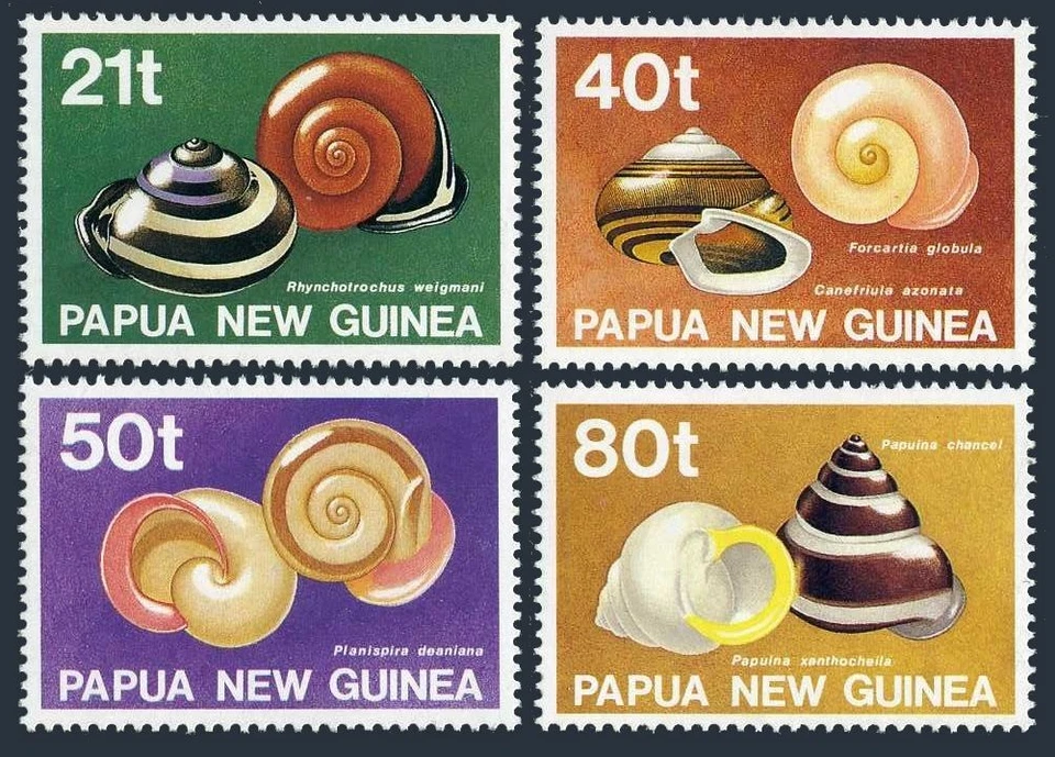 Papua New Guinea 750-753, MNH. Michel 631-634. Shells 1991. - Image 1 of 1