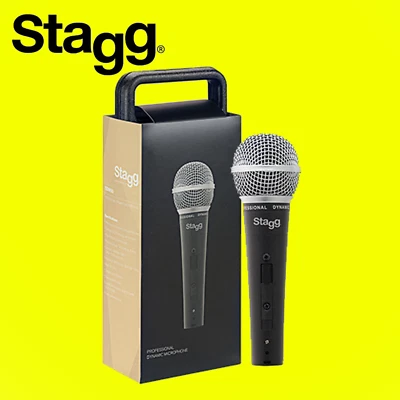 Stagg SDM50 Professional High Quality Handheld Wired Dynamic DJ Microphone - Image 1 of 4