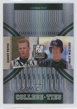 2007 Donruss Elite Extra Edition College Ties Green Danny Payne Matt Wieters