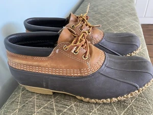 Klassische LL Bean Damengröße 11 Bean Stiefel niedrig braun Leder hergestellt in den USA - Bild 1 von 4