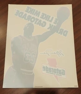 Michael Jordan Gatorade Aufkleber Aufkleber Vintage - Bild 1 von 2