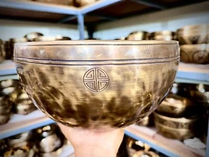 8" Jhumka Full moon singing bowl - meditation - Chakra healing & balancing - Picture 1 of 4