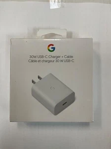 Cargador de pared rápido Google OEM de 30 W con cable tipo C a C - Imagen 1 de 2