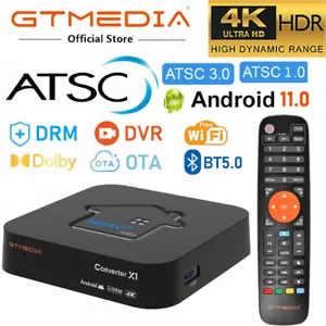 GTMEDIA ATSC 3.0 OTA Sintonizador y DRM y DVR con 4K HDR Dolby AC-4 Android 11 TV Box - Imagen 1 de 22
