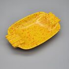 Confetti Melamine MCM Yellow Orange #100 Ashtray Irwin-Willert Vtg Retro USA StL